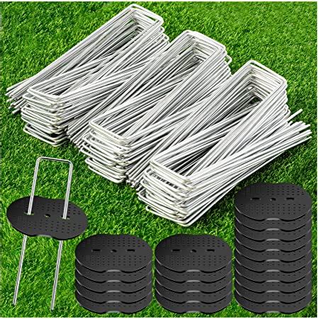 metal garden fabric guard|Amazon.com : AAGUT 100 Pack Landscape Staples .